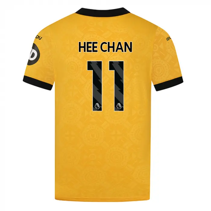 Wolves Kits Shop | Official 2025-26 Wolves Home Shirt – Adult HEE CHAN 11 Wolverhampton Wanderers Apparel